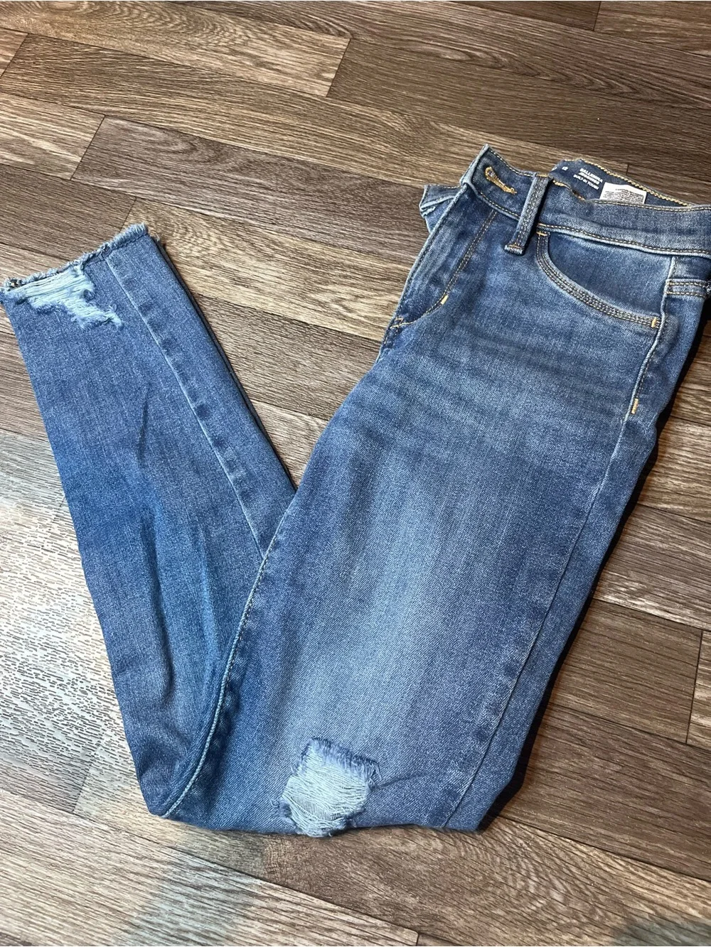 Old Navy Distressed Dark Blue Skinny Jeans for Kids